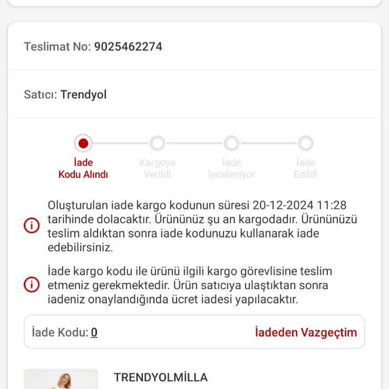 Kaybolan Kargo Ve İptal Edilen Siparişle İlgili Bilgi Eksikliği