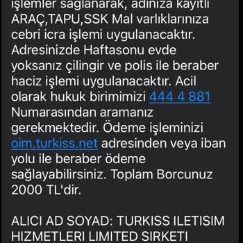 Yanıltıcı Fatura Ve Tehdit Edici İletişim