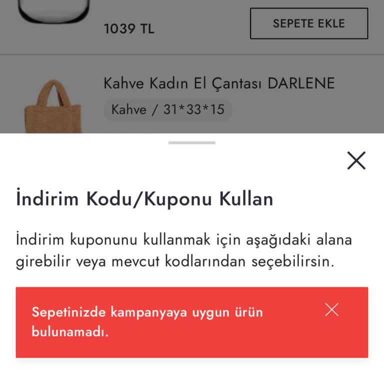 Boyner Hediye Çeki Kodu Hatası Alışverişi Engelliyor