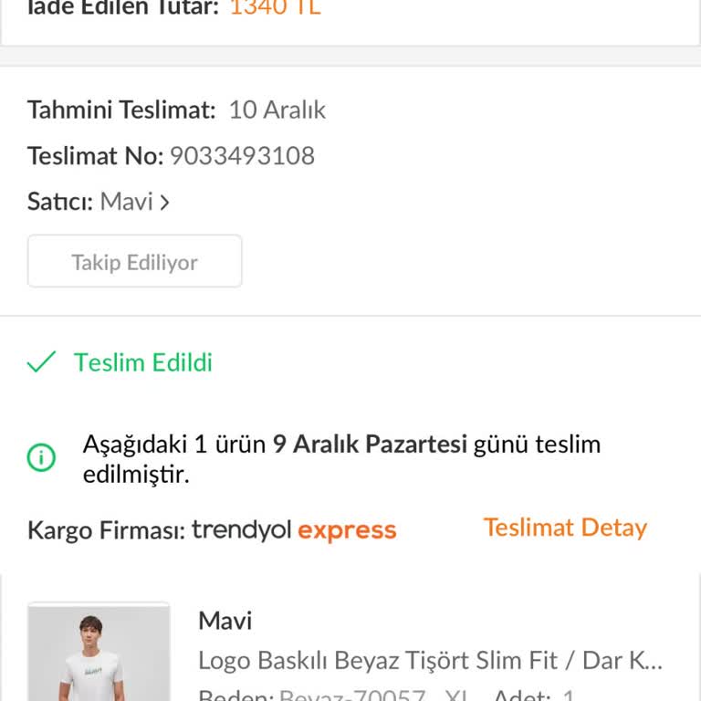 Eksik Ve Yanlış Ürün Teslimatı