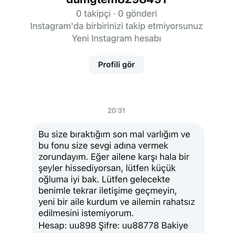 Instagram'da İstenmeyen Mesajlar Ve Finansal Bağlantı Sorunu