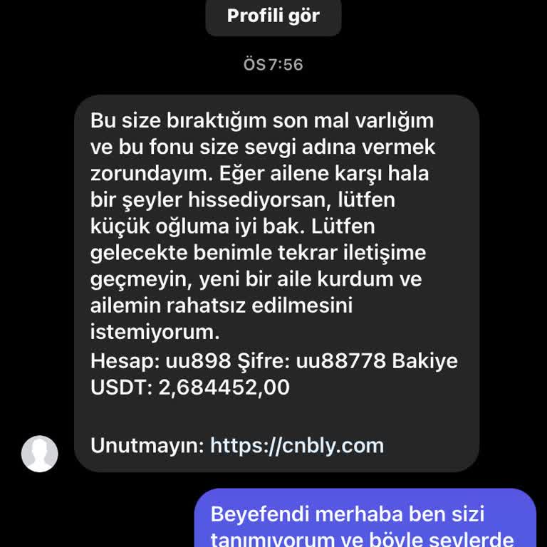 Instagram'da Tanımadığım Kişiden Gelen Mesaj