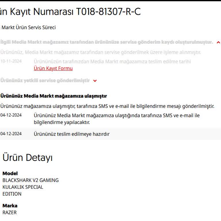 Garanti Sürecinde Mağduriyet Ve İletişim Sorunları