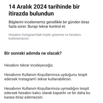 Instagram Haksız Hesap Askıya Alınmasıyla Mağduriyet Yaşıyorum!