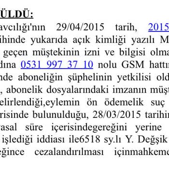 Yetkisiz Hat Açımı Ve Haksız Borçlandırma