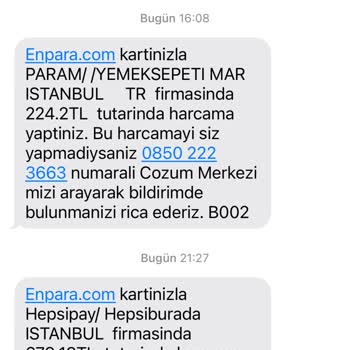 Enpara Kartı Olmadan Gelen Yanıltıcı Mesajlar