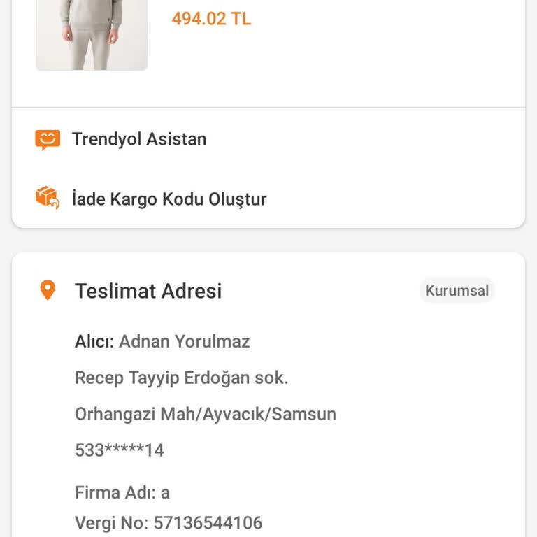 Kurumsal Fatura Seçeneği İade Sorunu