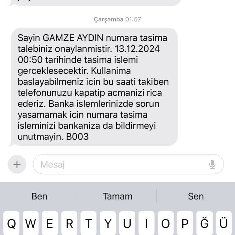 Vodafone Operatör Değişikliği Sonrası Ulaşılamama Sorunu