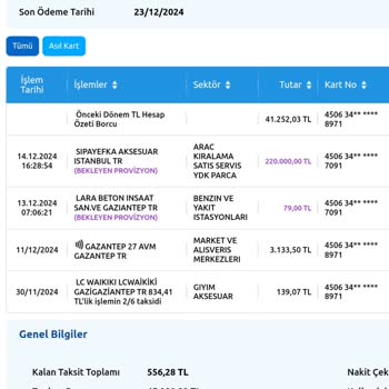 Onaysız Kredi Kartı Harcaması Şoku