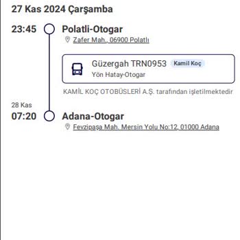 Kamil Koç'un Otobüs Gecikmesi Ve Müşteri Hizmetleri Sorunu