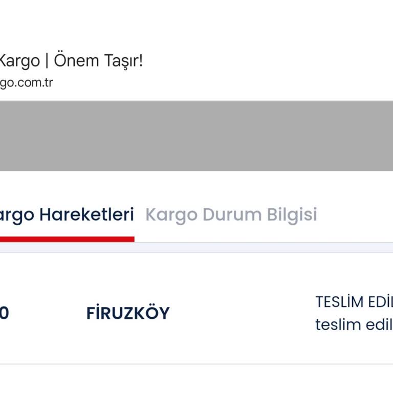 Aras Kargo Firuzköy Şubesinde İletişim Sorunu