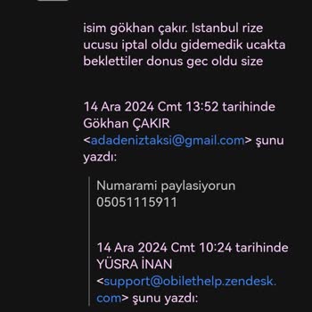 Uçuş İptali Ve İletişim Sorunlarıyla Dolan Pişmanlık