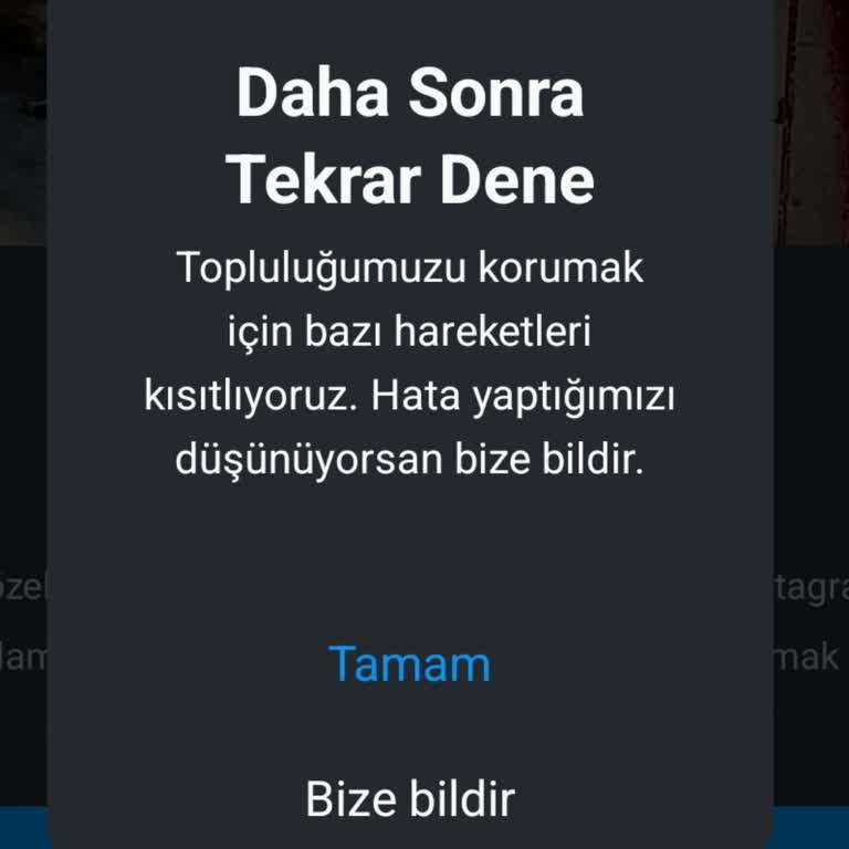 Instagram Hesabımda Haksız Kısıtlama