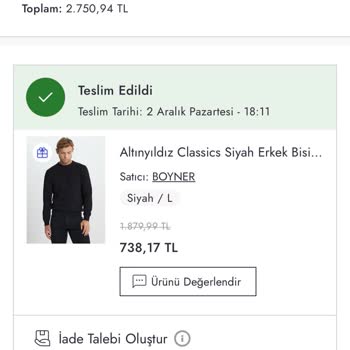 Boyner'den Eksik Gelen Sipariş Ve İletişimsizlik Sorunu