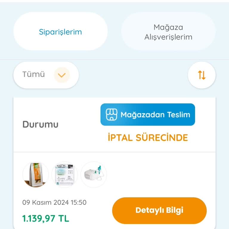 E-Bebek'ten İptal Edilen Siparişin İade Sorunu