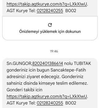 E-imza Teslimatında AGT Kurye Sorunu