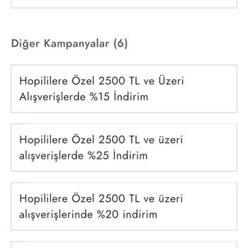 Hediye Paracık Kampanyası Seçilemiyor