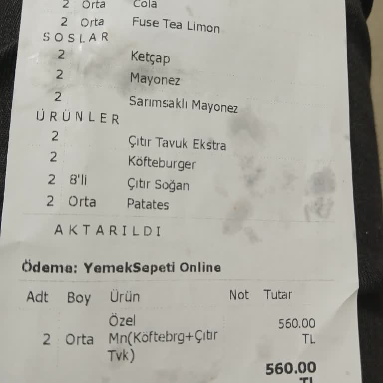 Eksik Sipariş Ve İletişim Sorunları