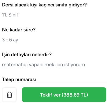 Özel Ders Tekliflerinde Haksız Ücretlendirme