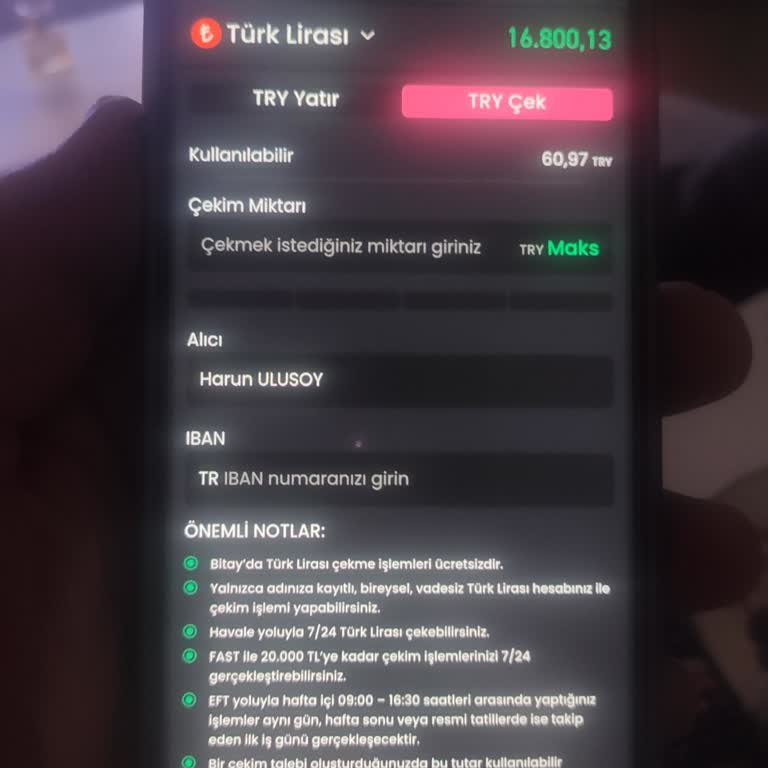 Bitay Kripto Borsasında Para Çekme Sorunu