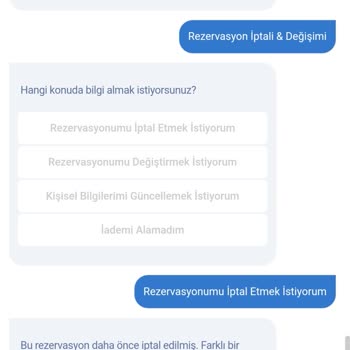 Rezervasyon İptal Ücreti İadesi Sorunu