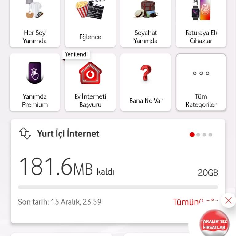 Vodafone'dan Beklenmedik Ek İnternet Ücreti Şoku