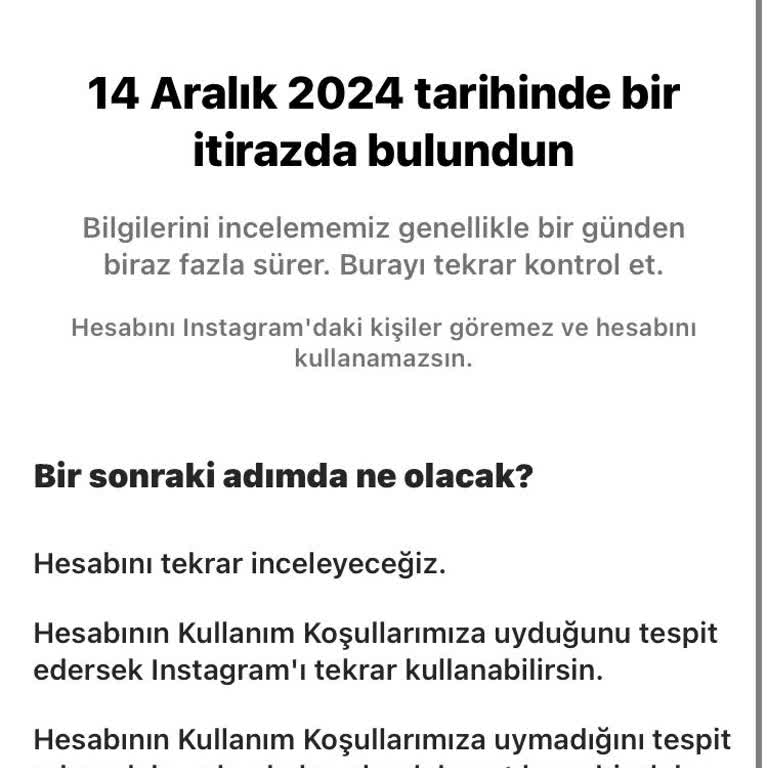 Dört Yıllık Instagram Hesabım Sebepsiz Yere Askıya Alındı