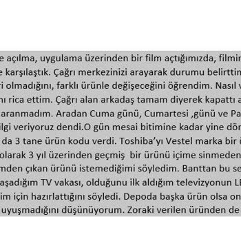 Vestel TV'de Sürekli Sorunlar Ve Değişim Sürecinde Hayal Kırıklığı