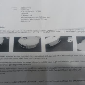 Robot Süpürge Sorunları Ve İade Talebi