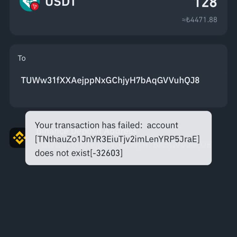 Binance Web3 Cüzdanımdan USDT Çekme Sorunu
