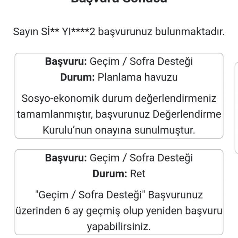 Destek Kartı Başvurusu Ve İletişim Sorunları