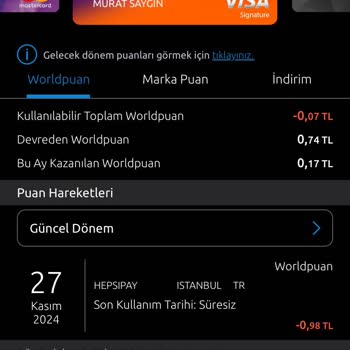 Yapı Kredi Kampanya Puanları Hakkında Mağduriyet