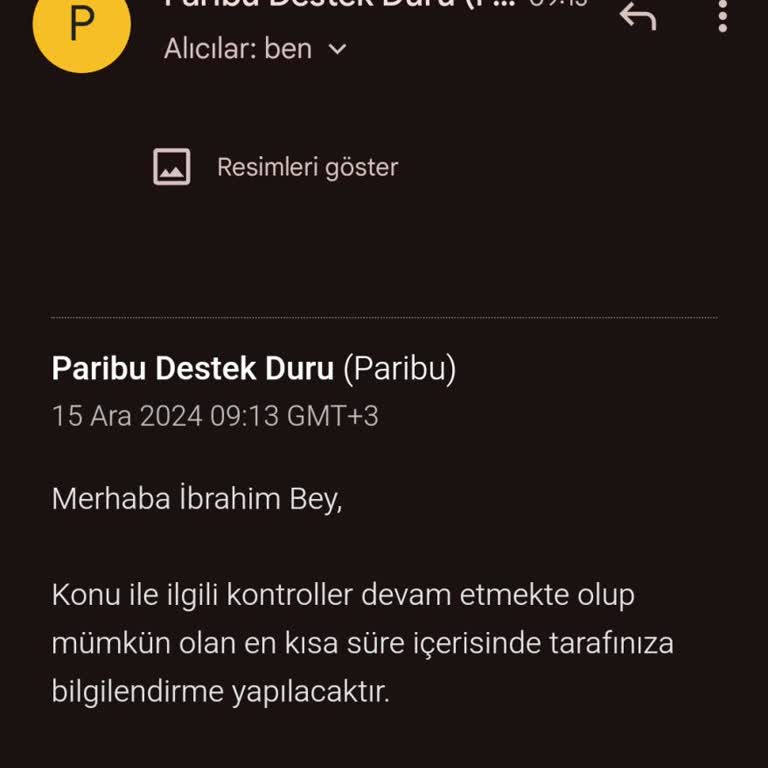 Paribu'da Para Çekimi Sorunu Ve Müşteri Hizmetleri Yanıtları