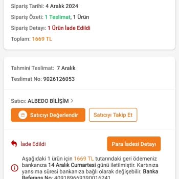 Yanlış Gelen Ürün Ve İade Sürecinde Mağduriyet