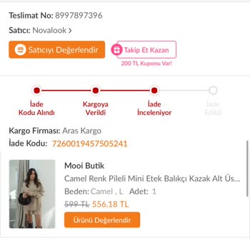 Trendyol'da Keyfi İade Bekletmesi