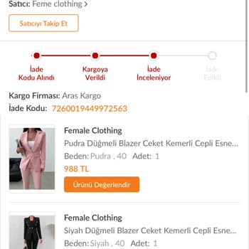 Trendyol'da Keyfi İade Bekletmesi