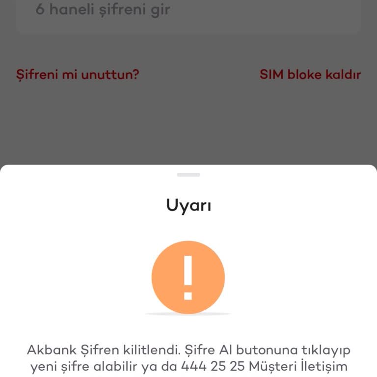 Cep Şifresi Kilitli: Ödemelerim Aksıyor