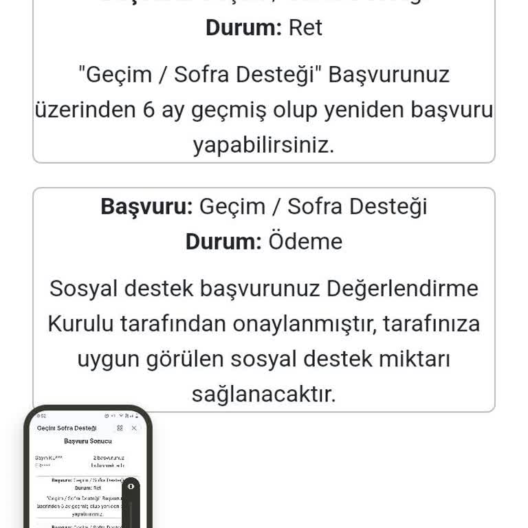 Onaylanan Yardımın Ulaşmaması