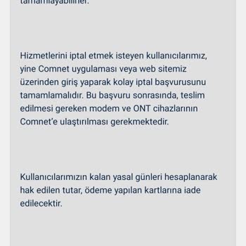 Comnet İade Sürecinde Aksaklık