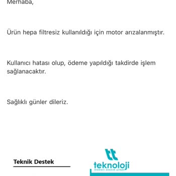 Alman Malı Süpürge Patladı, Garanti Kapsamında Ücret Talep Ediliyor