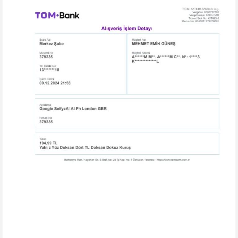 Hesabımdan İzinsiz Para Çekimi Ve Hadi Uygulaması Mağduriyeti