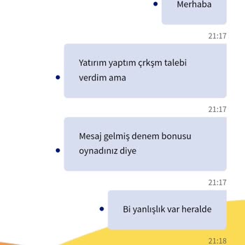 Çekim Taleplerinin Reddedilmesi Ve Canlı Destek İletişim Sorunu