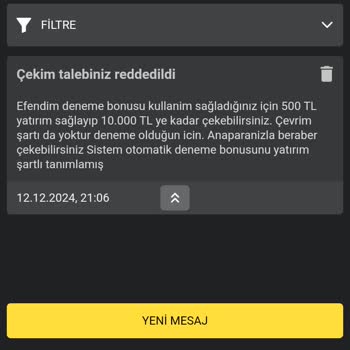 Çekim Taleplerinin Reddedilmesi Ve Canlı Destek İletişim Sorunu