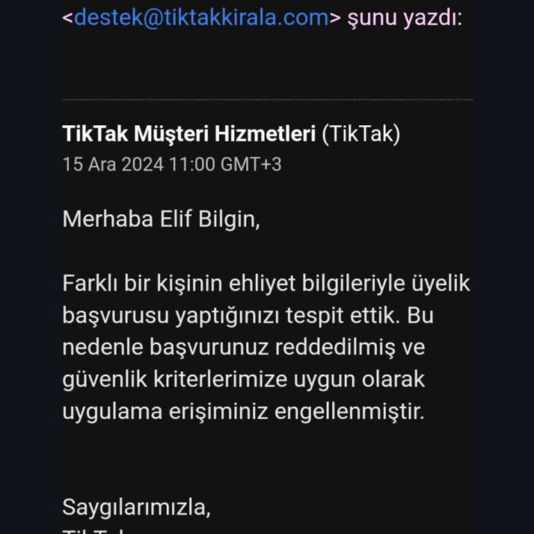 Tiktak Kiralama: Müşteri Memnuniyetsizliği Ve Yanıltıcı Hizmetler