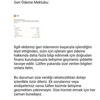 İade Edilmeyen Para Ve Otomatik Cevaplarla Mağduriyet
