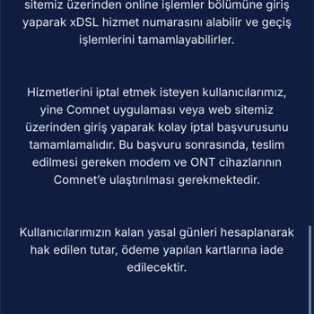 İnternet Hizmeti Kesintisi Ve İade Sorunu