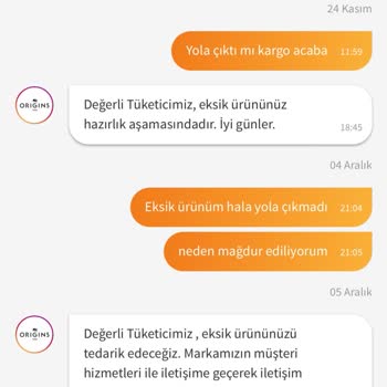 Eksik Ürün Gönderimi Ve Müşteri Hizmetleri Sorunu