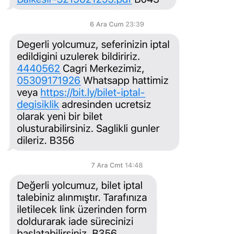 Bilet İptali Ve İade Sürecinde Yaşanan Sorunlar