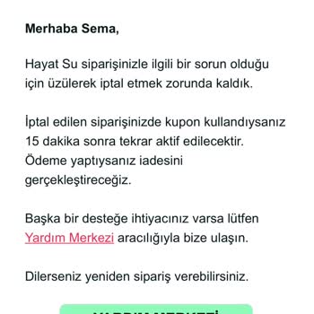 Yemek Sepeti'nde İade Sorunu Ve Yanıltıcı Bilgilendirme