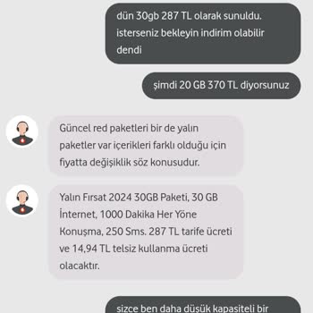 Vodafone'un Tutarsız Paket Fiyatlandırması Müşteriyi Mağdur Ediyor